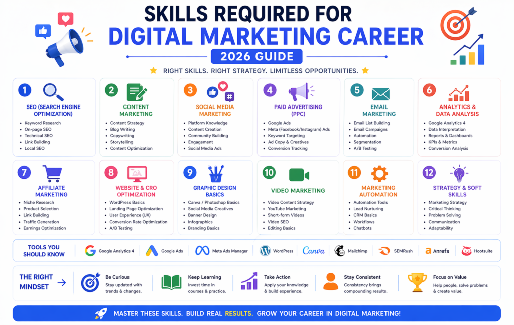 Skills Required for Digital Marketing Career 2026