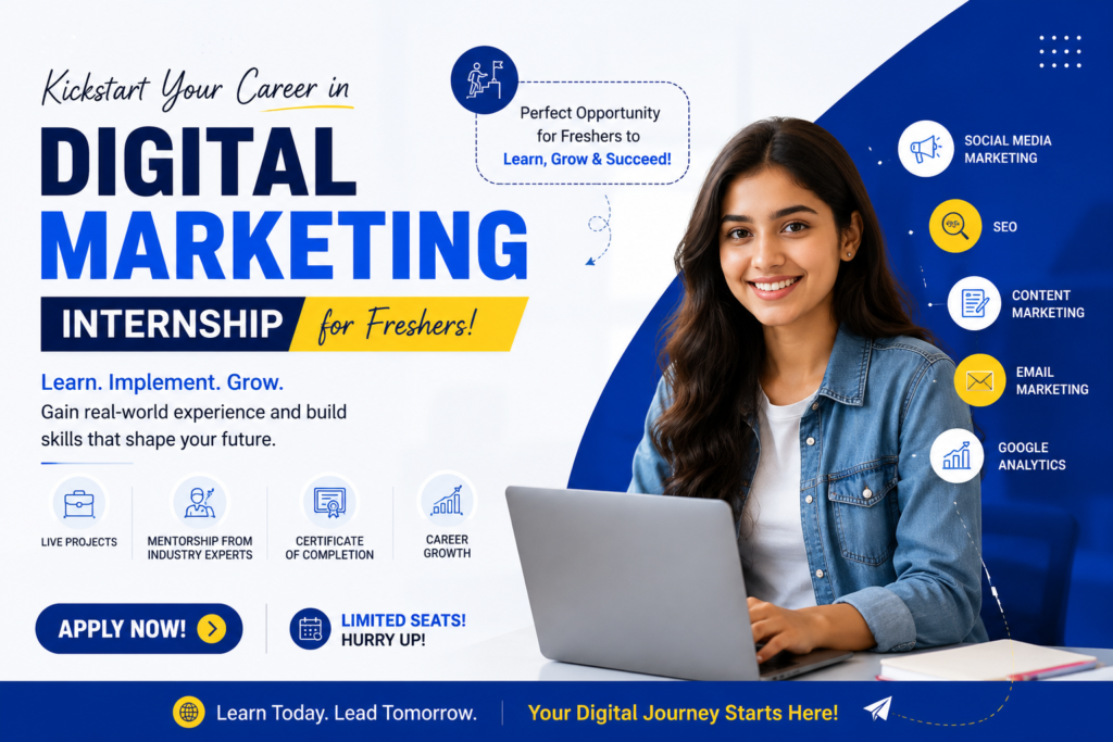 Digital Marketing Internship for Freshers