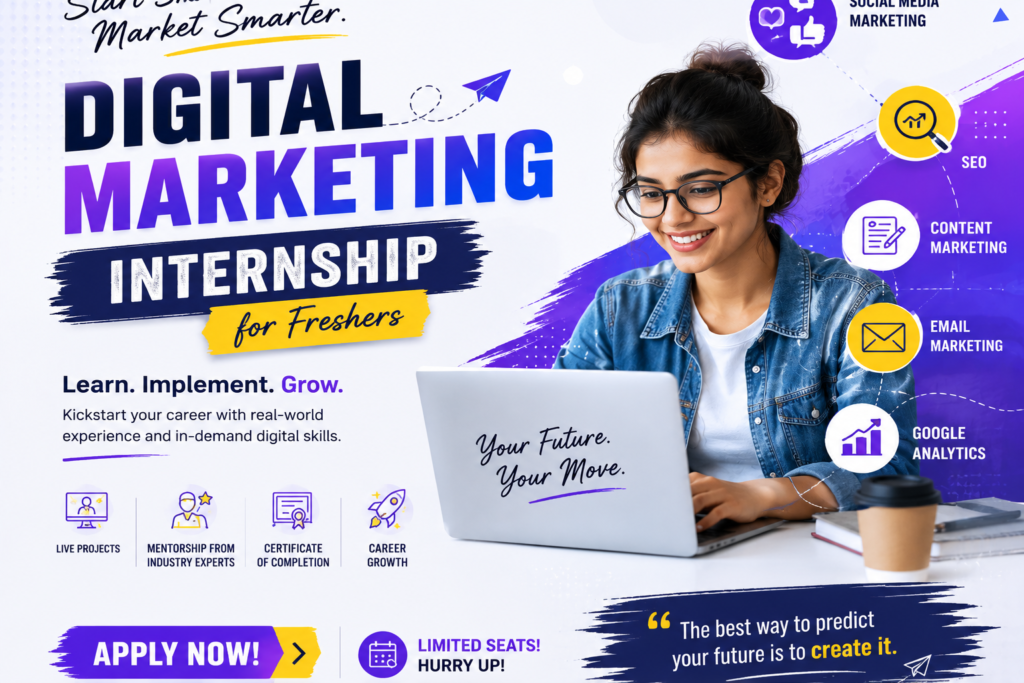 Digital Marketing Internship for Freshers